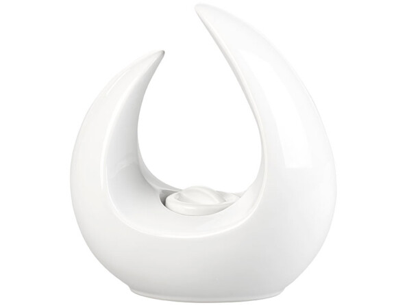 Brûleur de table décoratif au bioéthanol, 53 ml, blanc