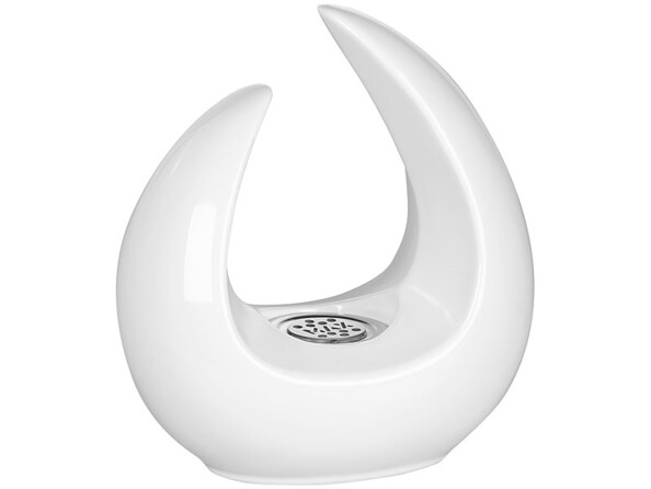 Brûleur de table décoratif au bioéthanol, 53 ml, blanc