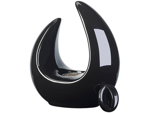 Brûleur de table décoratif au bioéthanol, 53 ml, noir