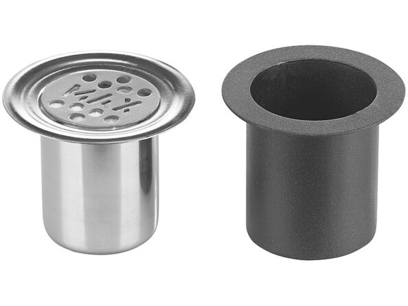 Brûleur de table décoratif au bioéthanol, 53 ml, noir