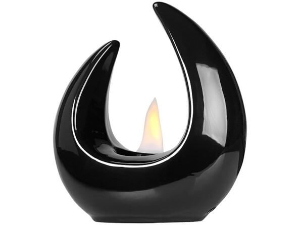 Brûleur de table décoratif au bioéthanol, 53 ml, noir