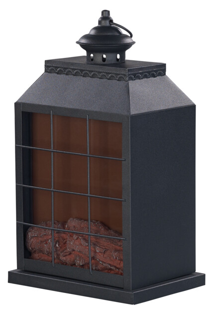 2 mini cheminées décoratives avec effet flamme réaliste - USB ou piles