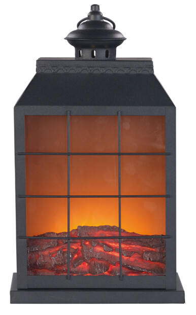 2 mini cheminées décoratives avec effet flamme réaliste - USB ou piles