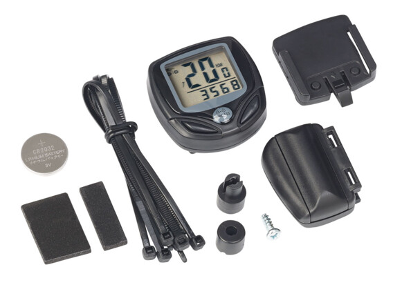 Compteur vélo numérique 15 en 1 à écran LCD - Capteur sans fil