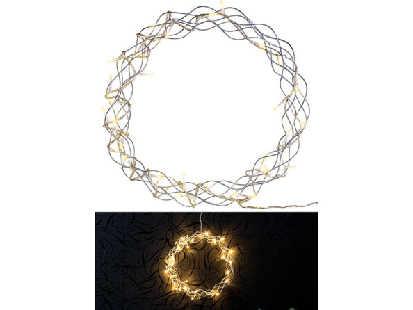 Illumination de Noël en fils lumineux avec 32 LED blanc chaud