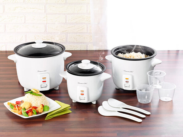 Cuiseur à riz avec panier vapeur et fonction maintien au chaud, 1 L, 400 W