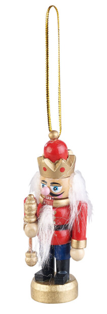 Ensemble de 6 figurines en bois "Casse-Noisette" pour sapin de Noël