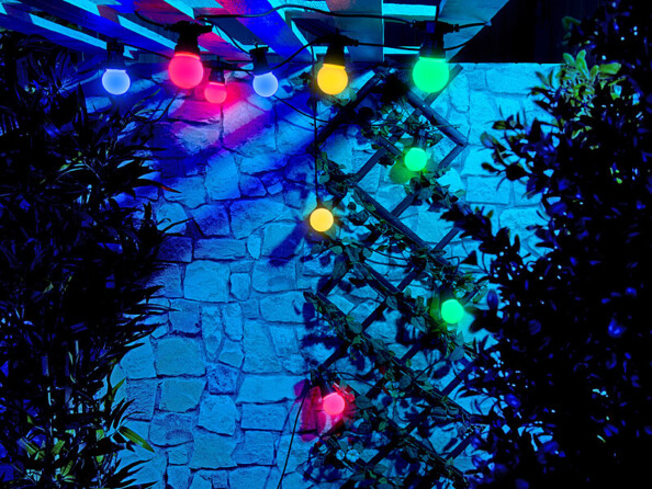 Guirlande guinguette à ampoule LED faible consommation