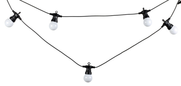 Guirlande guinguette à 20 ampoules LED design classique, par Lunartec