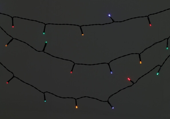 guirlande lumineuse etanche couleurs 4 m pour interieur et extérieur avec alimentation secteur 230v