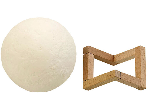 Lampe lune à luminosité et couleur variables, Ø 15 cm