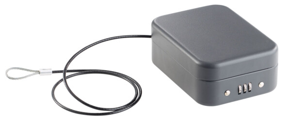 petit coffre fort de sécurité mobile avec cable en acier antivol pour objets de valeur