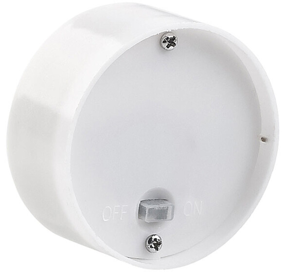 Vue sur l'interrupteur de la bougie à LED