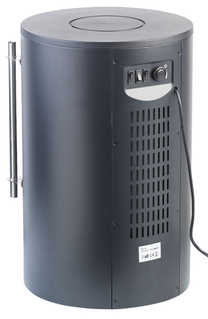 Poêle électrique 2000 WCarlo Milano vue de dos