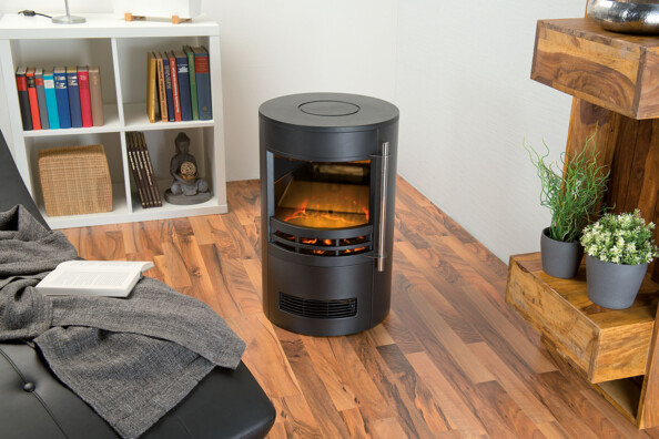 Poêle électrique 2000 WCarlo Milano. Mise en situation