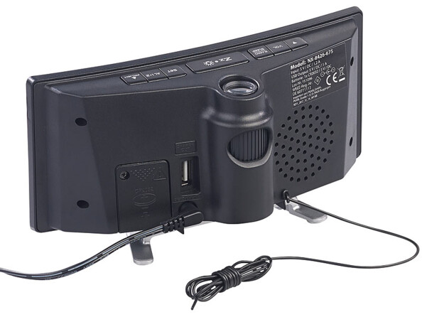 Le radio reveil a un design élégant