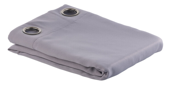 Rideau occultant 145 x 245 cm avec œillets 4 cm - coloris gris