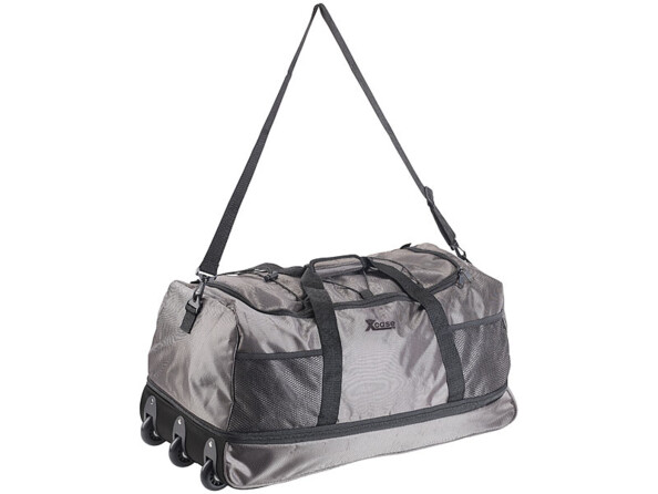 Sac de sport & voyage ultra léger 100 L à 3 roulettes XCase.Seulement 1,5 kg à vide !
