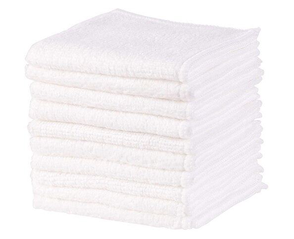 pack de 10 mini serviettes à utilisation unique pour démaquillage 20 cm en microfibre