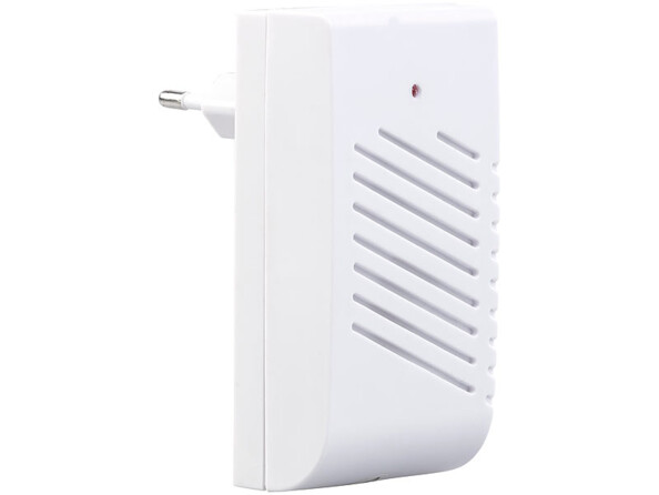 Sonnette sans fil avec 1 bouton et 2 carillons 230 V à 16 mélodies, portée jusqu'à 30 m