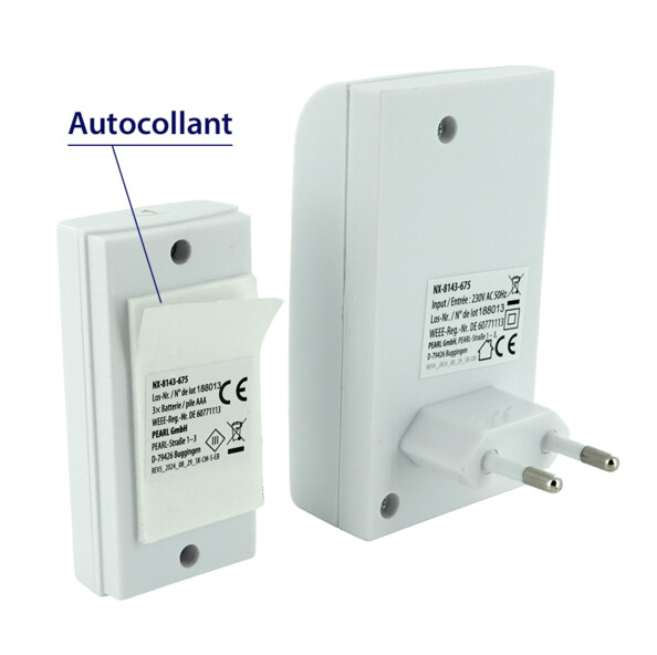 Sonnette sans fil avec interrupteur et récepteur