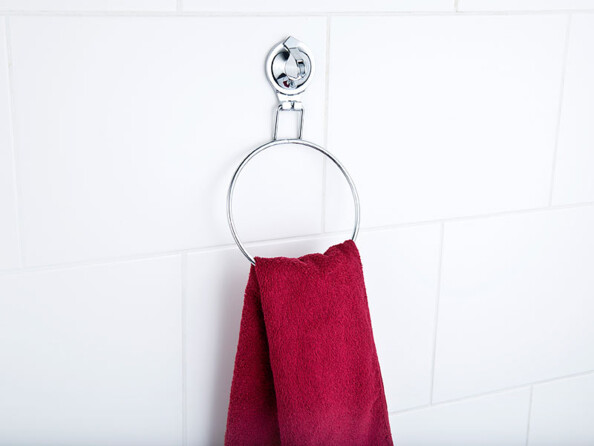 Support à ventouse pour salle de bain - Pour serviette