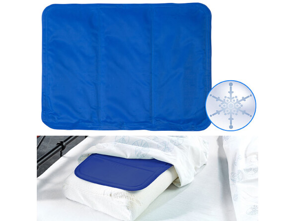 Sur-oreiller rafraîchissant - 30 x 40 cm - Bleu Newgen Medicals