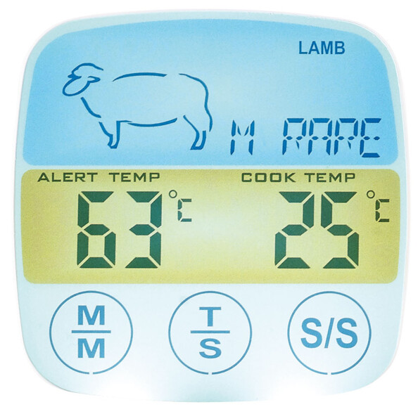 Écran tactile LCD avec affichage de la température du Thermomètre à viande