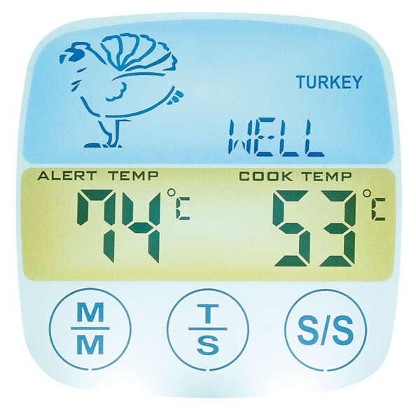 Écran tactile LCD avec affichage de la température du Thermomètre à viande