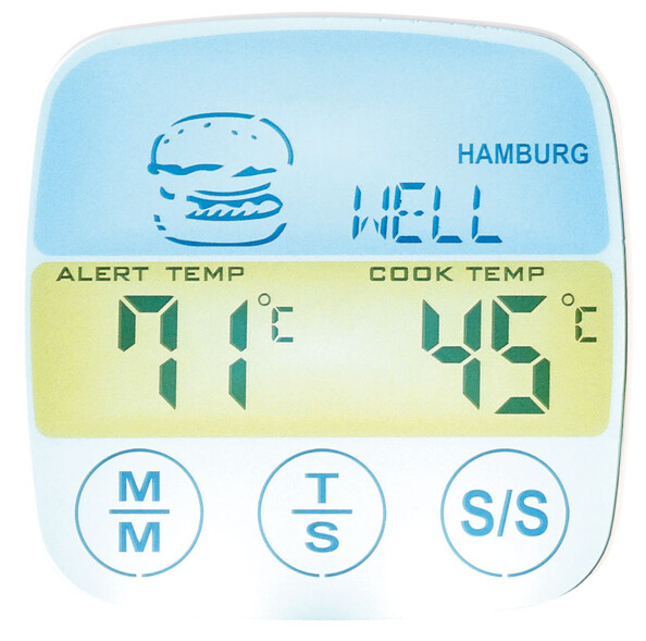 Écran tactile LCD avec affichage de la température du Thermomètre à viande
