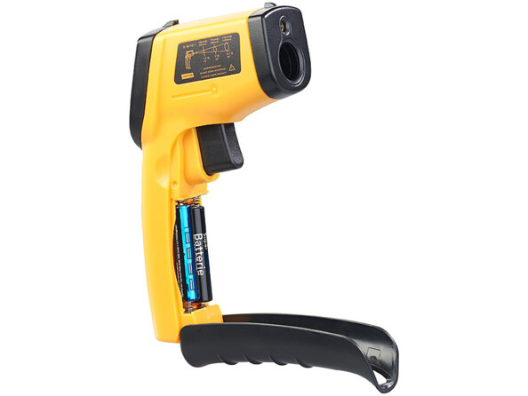 Vue sur le compartiment à piles nonfournies (2x AAA)