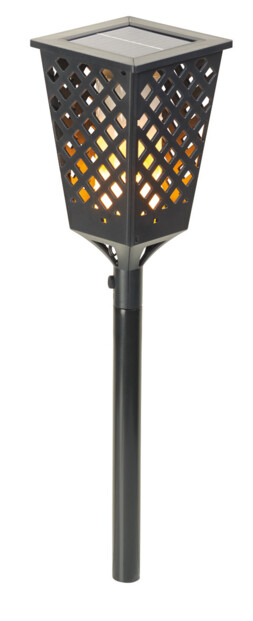 Torche LED solaire effet flamme 96 LED / 30 lm