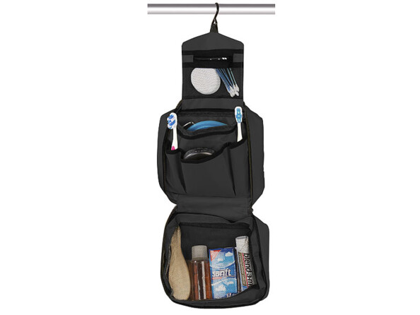 Trousse de toilette 6 compartiments avec crochet