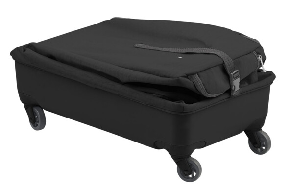 Equipé d'une fermeture à glissière, vous pouvez remplir le trolley aussi confortablement qu'une valise