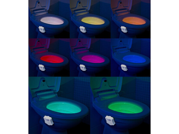 mini veilleuse automatique avec lumière de couleur pour cuvette de toilettes