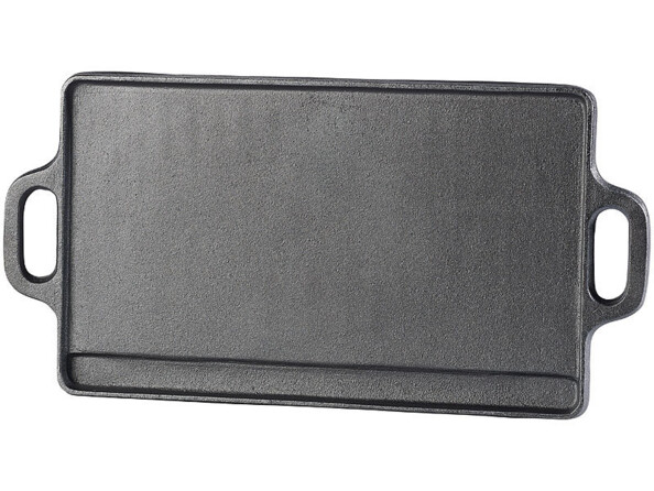 Face lisse de la plaque-gril réversible