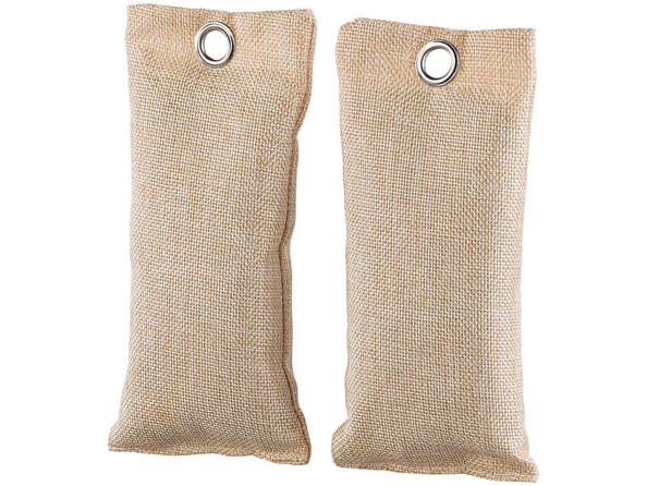 8 sachets rafraîchisseurs 75 g au charbon actif de bambou