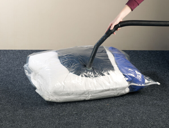 Sac de rangement sous vide avec housse en intissé - 48 L