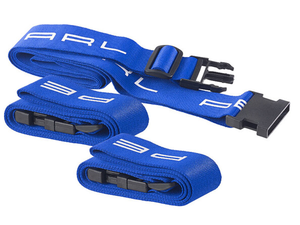 3 sangles à bagages en tissu 175 x 5 cm