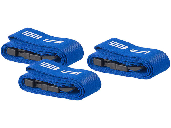 3 sangles à bagages en tissu 175 x 5 cm