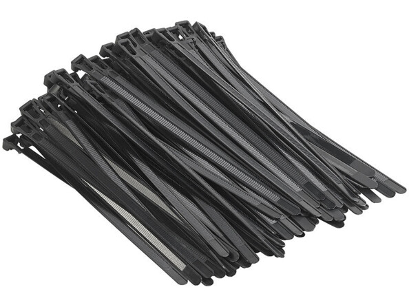 400 colliers de serrage réutilisables 150/200/250/300 x 7,6 mm