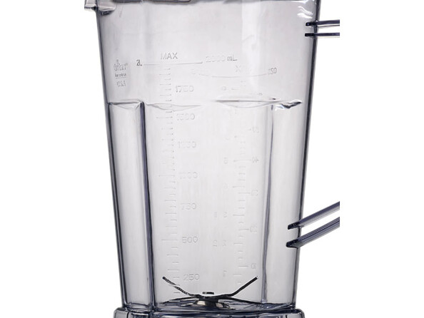 Blender digital. Vue du pichet et des lames