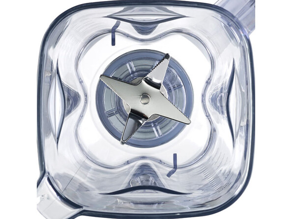 Blender digital. Vue sur les double dispositif de découpe à 6 lames