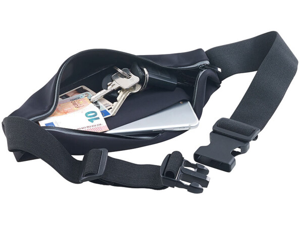 Ceinture running avec espace pour clés - Pour smartphone jusqu'à 6,2"