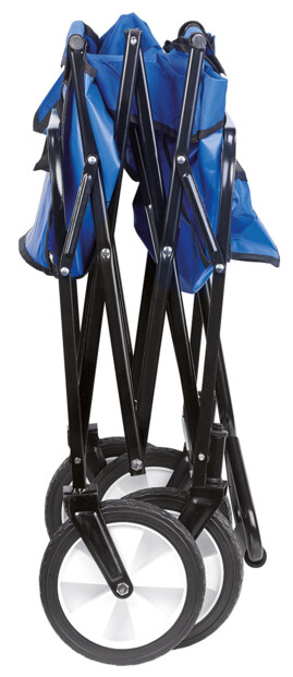 Chariot escamotable replié sur lui-même