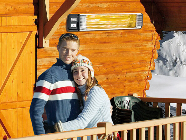 Chauffage radiant infrarouge d'extérieur ''RA-20.gl'' 2000 W