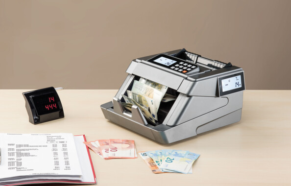 compteuse de billet et monnaie professionnelle avec affichage mobile detecteur faux billets et devises euro dollars