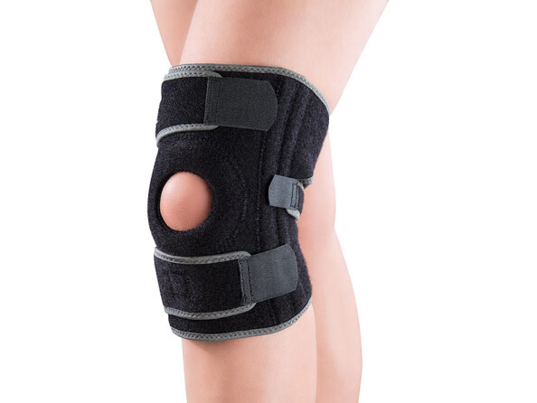 2 genouillères avec coussinets à gel et soutien de la rotule