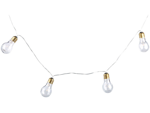 Guirlande lumineuse à LED design ampoule classique