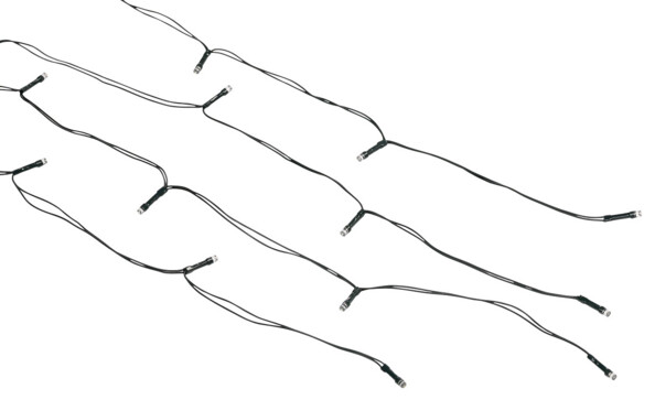 Guirlande solaire à LED pour parasol à 8 brins / 72 LED